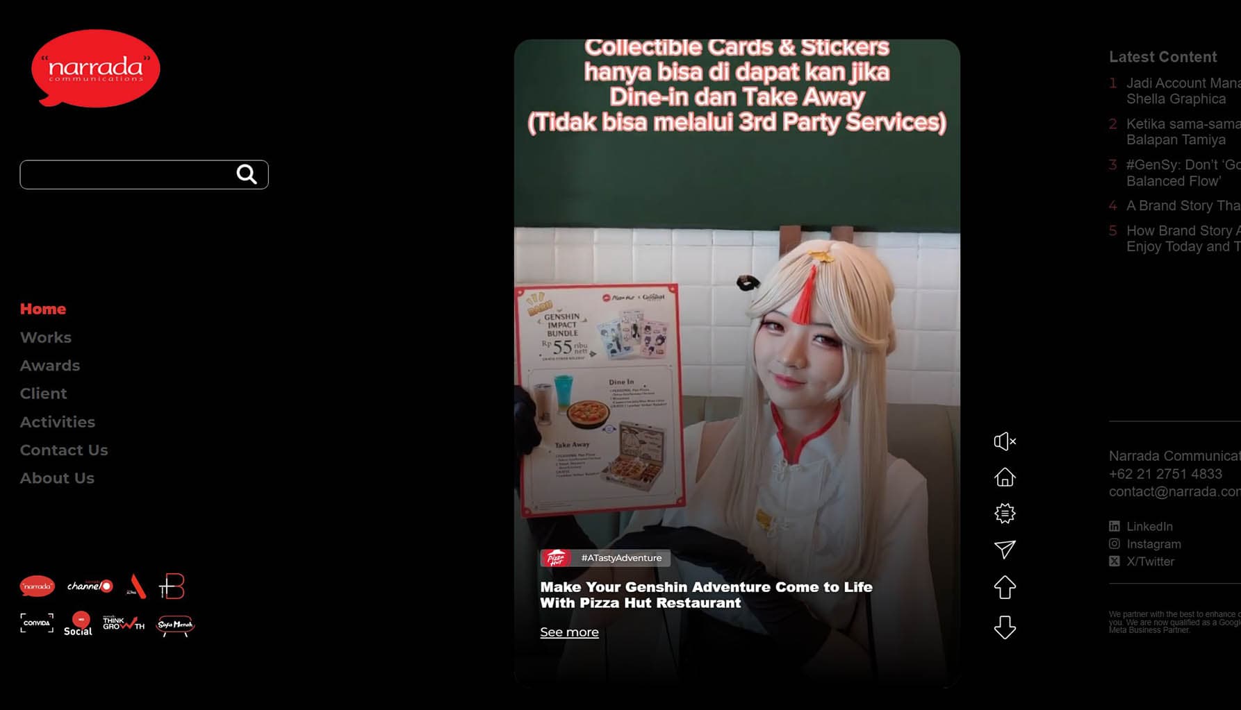 Narrada Communications Website